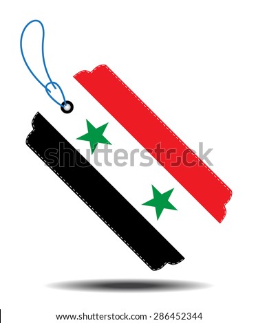 Syria flag and sale tags.Vectors