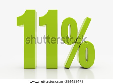 11 Percent Discount 3d Sign on White Background, Special Offer 11% Discount Tag, Sale Up to 11 Percent Off, Sale symbol, Special Offer Label, Sticker, Tag, Banner, Advertising, Badge, Emblem, Web Icon