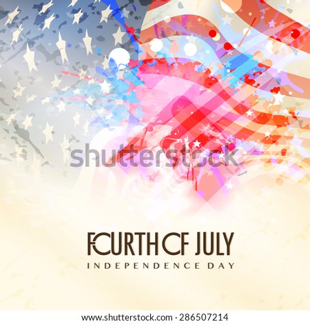 Fourth of July, American Independence Day celebration background in national flag colors.