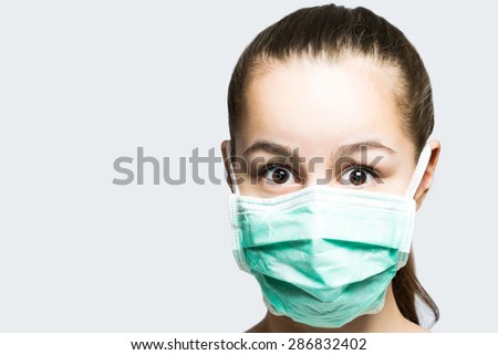 Corona covid19 doctor facial mask protection