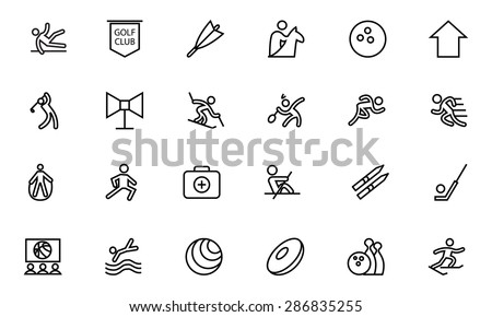 Sports Vector Line Icons 7 