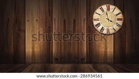 vintage clock on the wall