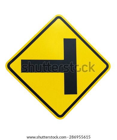 traffic sign isolated on white.