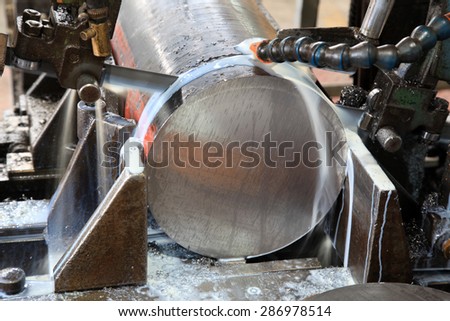 Tool and die making. Cutting machine. Royalty-Free Stock Photo #286978514