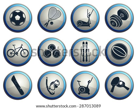 sport equipment symbols
