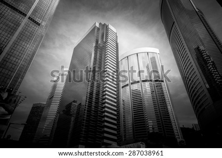 Modern architecture in black and white