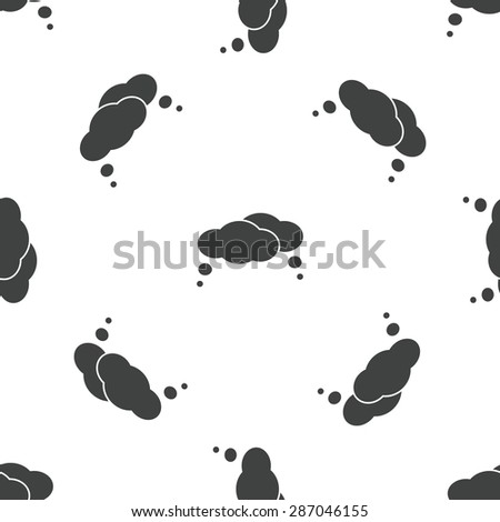 Image of two thought bubble, repeated on white background