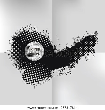 Grunge splash banner design on white paper background,clean vector