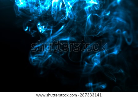 abstract photo of blue Smoke