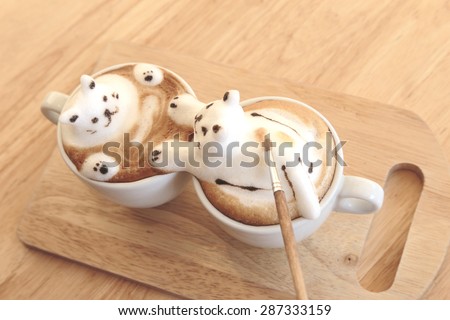 Making of kitty lover 3d latte Art