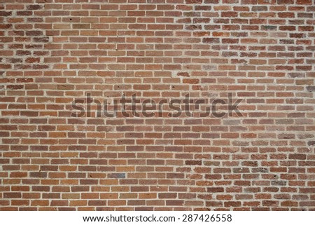little red bricks wall Royalty-Free Stock Photo #287426558