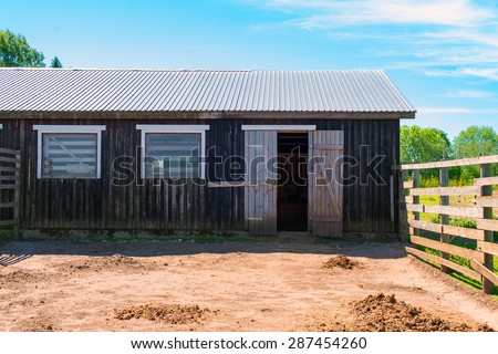 Picture of Old rural stable.