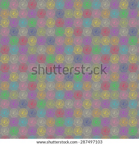 Colorful Spirals Vector Background