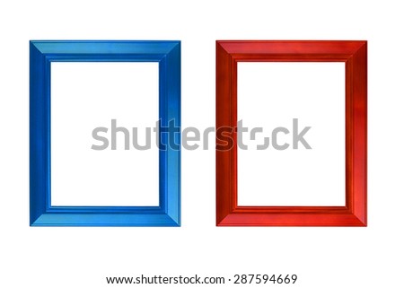 Colorful photo frame isolate on the background