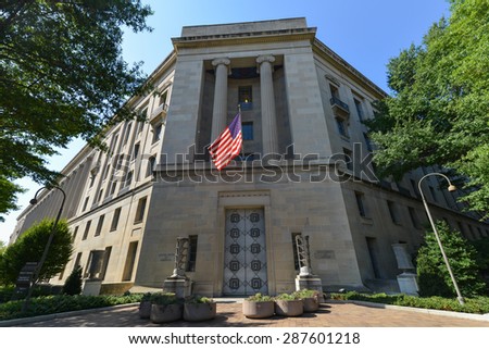 Washington DC - Department of Justice Building
 Royalty-Free Stock Photo #287601218