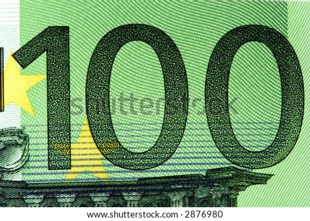 Euro Money close-up