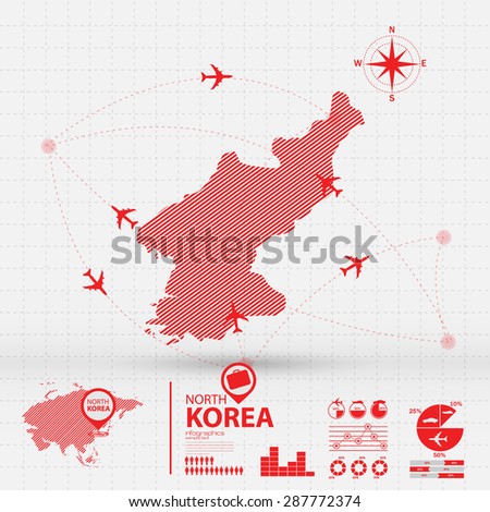 korea map infographic