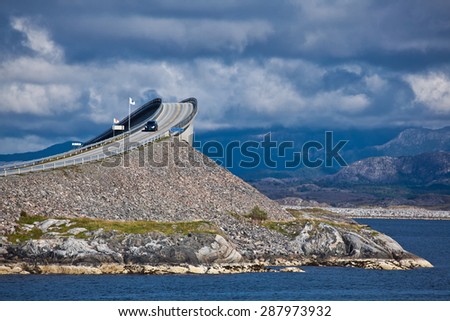 Norway atlantic road Royalty-Free Stock Photo #287973932
