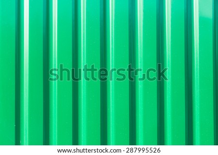 Green fence steel sheet texture background
