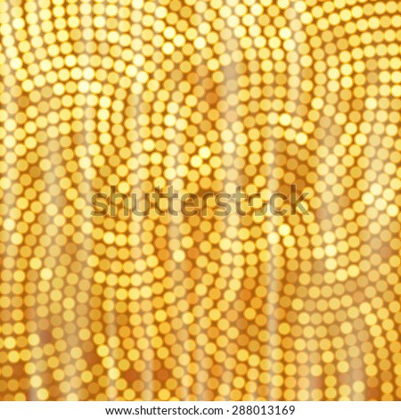 Golden mosaic background. Vector illustration