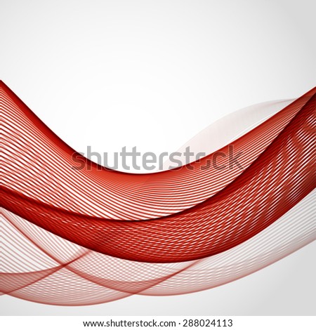 Abstract red wavy background