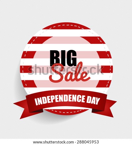 Big sale. Happy independence day, 4th july. Vector illustration.