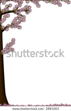 an illustration of a tree in autumn colors