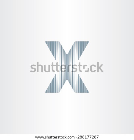 scratched letter x symbol design