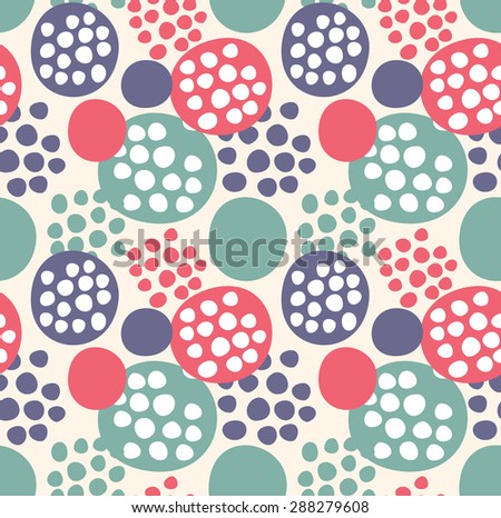  abstract polka dot seamless pattern