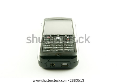 Modern PDA-like phone isolated on a white background