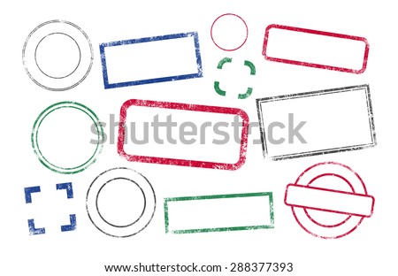 Stamps frames Royalty-Free Stock Photo #288377393