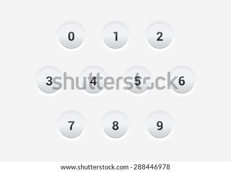 Numbers UI Buttons