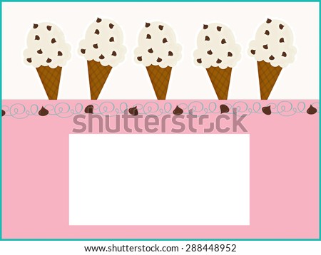 Ice Cream Cones - Chocolate Chip - Text Box