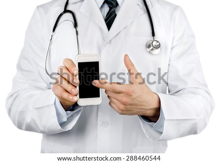 Doctor, smart, phone.