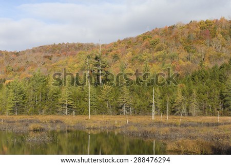 Autumn in the Adirondacks of New York.