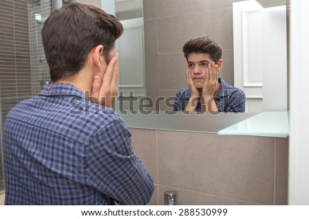 Young Teen Boy Mirror