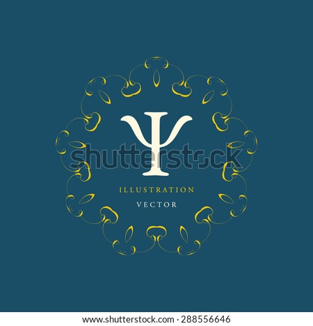 Vintage Frame for Luxury Logos, Restaurant, Hotel, Boutique or Business Identity. Royalty, Heraldic Design with Flourishes Elegant Design Elements. Vector Illustration Template