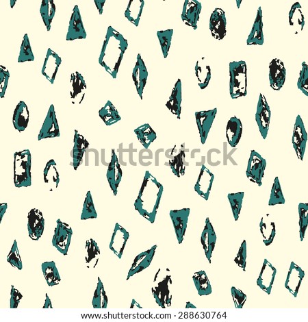 seamless pattern with small geometric shapes of different colors