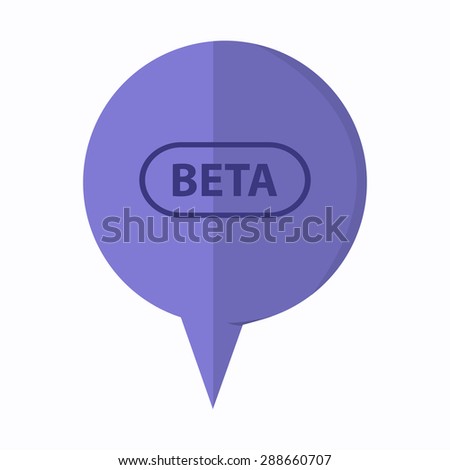 vector illustration of modern icon beta