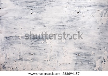 Part of painted gray metal sheet