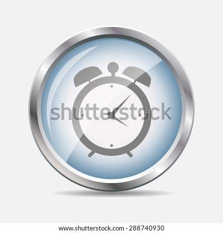 Time Glossy Icon  Illustration 