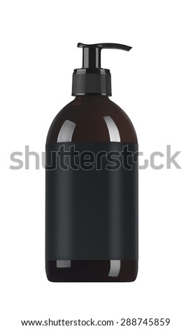 Close up of beauty hygiene container on white background  Royalty-Free Stock Photo #288745859