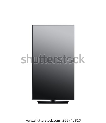 Lcd screen with pivot isolated on white background Royalty-Free Stock Photo #288745913