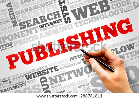 Publishing word cloud, business concept