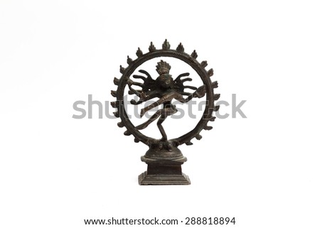 A metal idol of Natraja - the God of dance in India. It depicts Lord Shiva dancing
