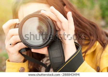 An image of nature photographer takes pictures