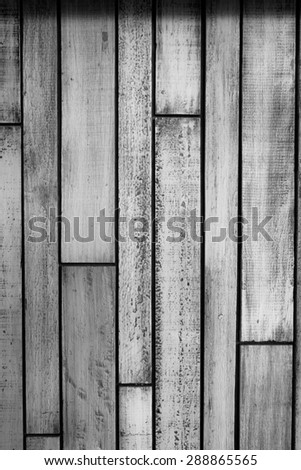 Black and white background of wooden plank