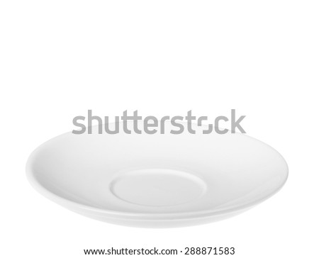 saucer isolated on a white background Royalty-Free Stock Photo #288871583