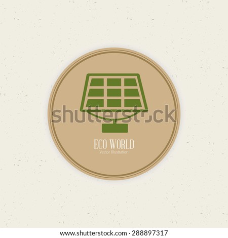 abstract sustainability label on a white background