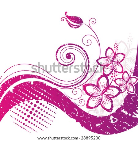 Hibiscus. Floral background.